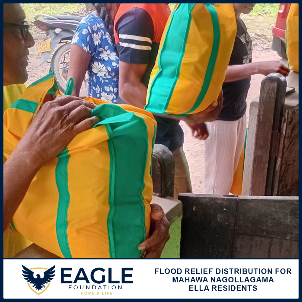 Flood Relief Distribution for Mahawa Nagollagama Ella Residents