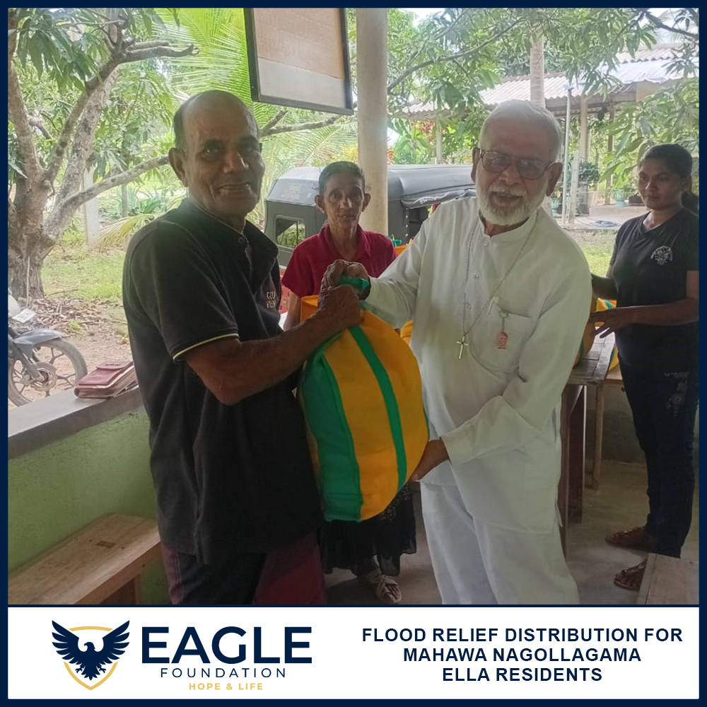 Flood Relief Distribution for Mahawa Nagollagama Ella Residents